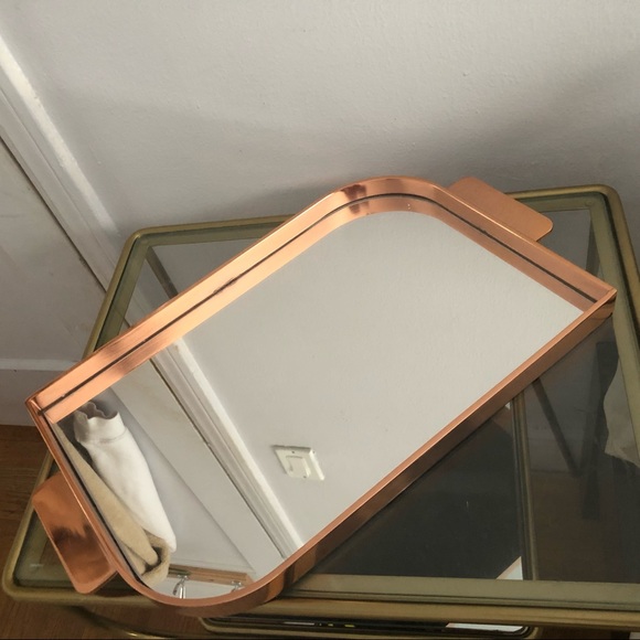 West Elm Other | West Elm Rose Gold Mirror Tray | Poshmark